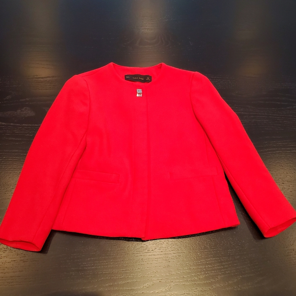 Red Zara jacket